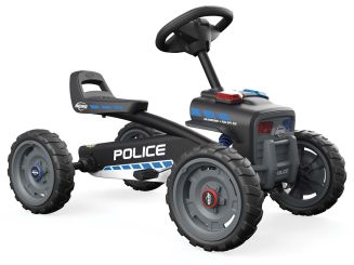 BERG Buzzy Polizei/Police Pedal-Gokart S, inkl. Soundbox und Cap 