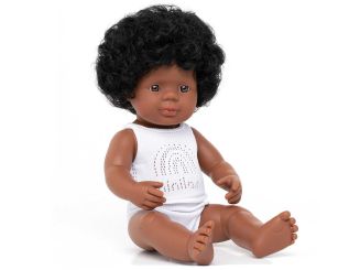 miniland dolls Babypuppe Mädchen »Afroamericano« 