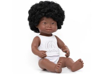 miniland dolls Babypuppe Mädchen mit Down-Syndrom »Africano« 