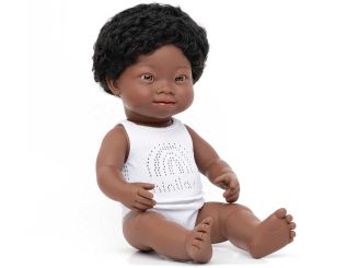 miniland dolls Babypuppe Junge mit Down-Syndrom »Africano« 