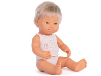 miniland dolls Babypuppe Junge mit Down-Syndrom »Rubio Claro« 