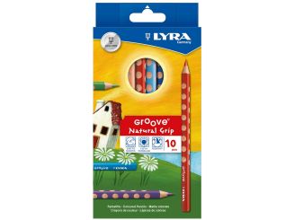 LYRA Groove Natural Grip, Buntstifte, 10er-Set 