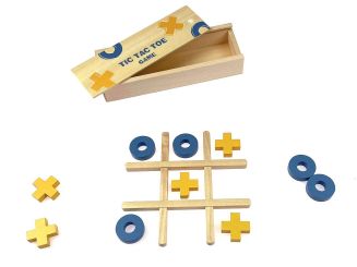 Tic Tac Toe Spiel aus Holz 