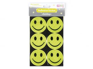 Spielheld Reflektorensticker »Smiley«, 6er-Set 