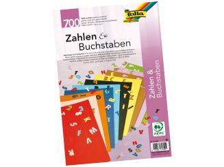 Folia Fotokarton Stanzteile »Zahlen & Buchstaben«, 700-tlg. 