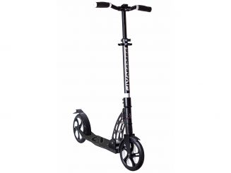 authentic sports Six Degrees Aluminium Scooter mit Federung, schwarz, 205 mm 