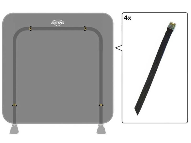 BERG Befestigungsband mit Schnalle für AeroWall, 4 Stück 