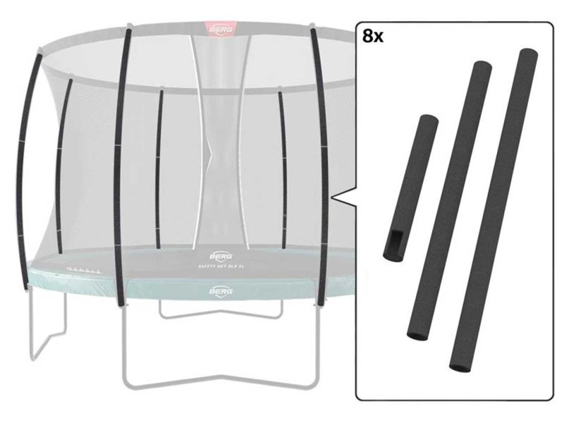 BERG Schaumstoffschutz für Sicherheitsnetz Deluxe XL, 8-tlg. 