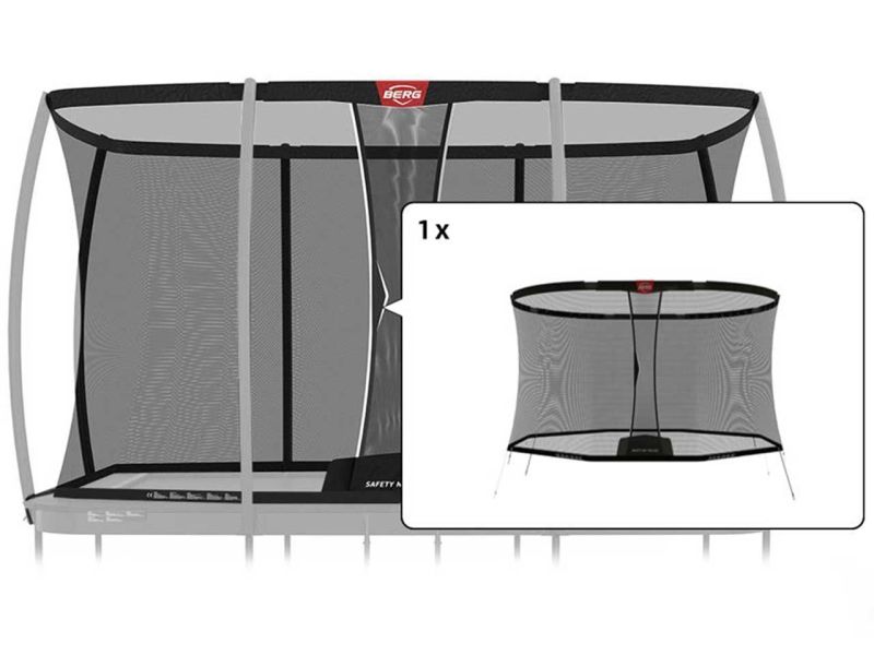 BERG Ultim Sicherheitsnetz Deluxe XL 410, Modell 2024, Netz einzeln 