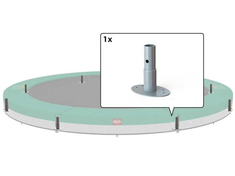 BERG Single-Fuß, 17 cm für Grand Champion InGround 350/470/520 & Ultim Champion InGround 330x220 