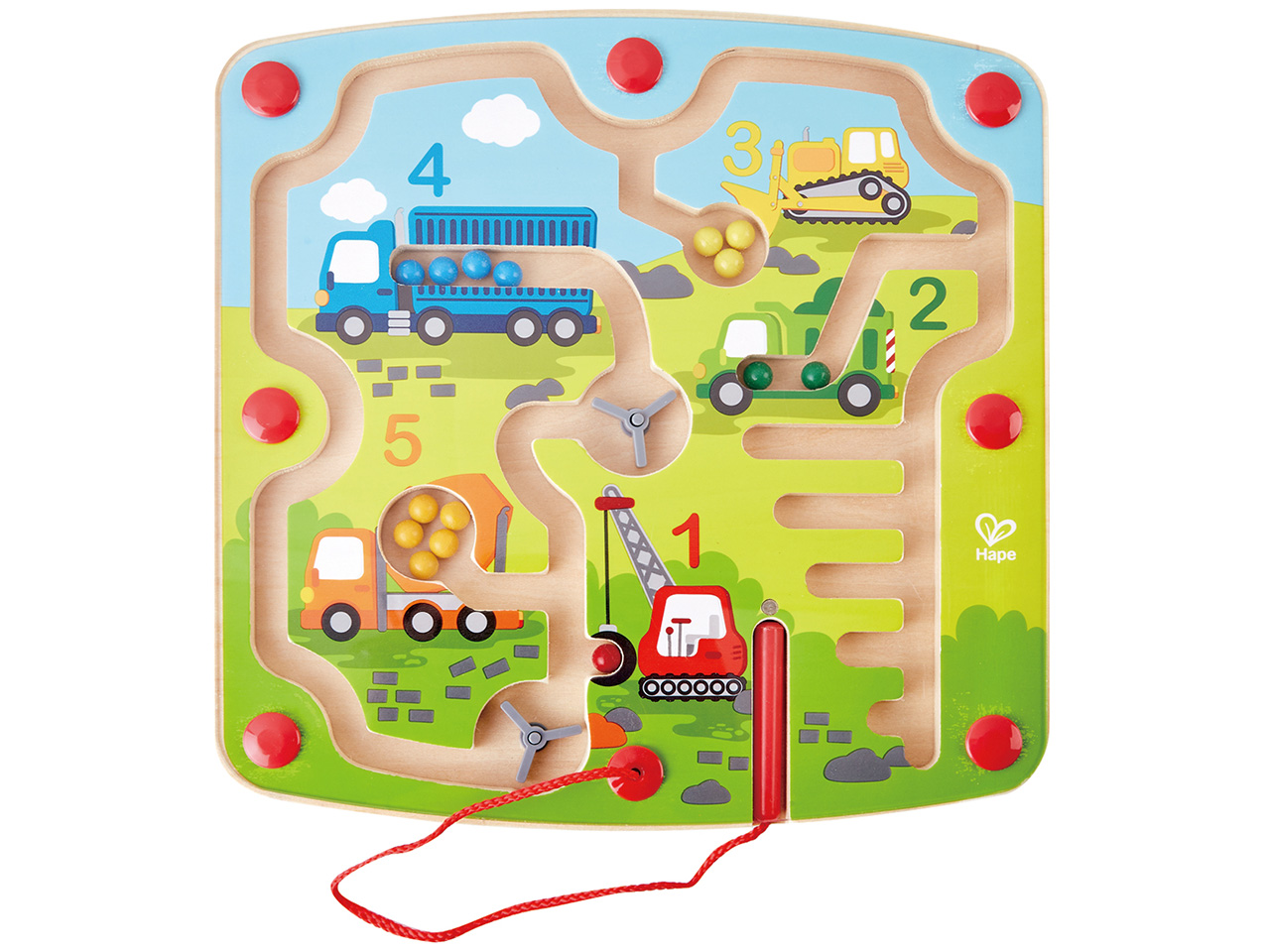 oathx Magnetspiel Labyrinth Spiel ab 2,Montessori Magnet Spielzeug